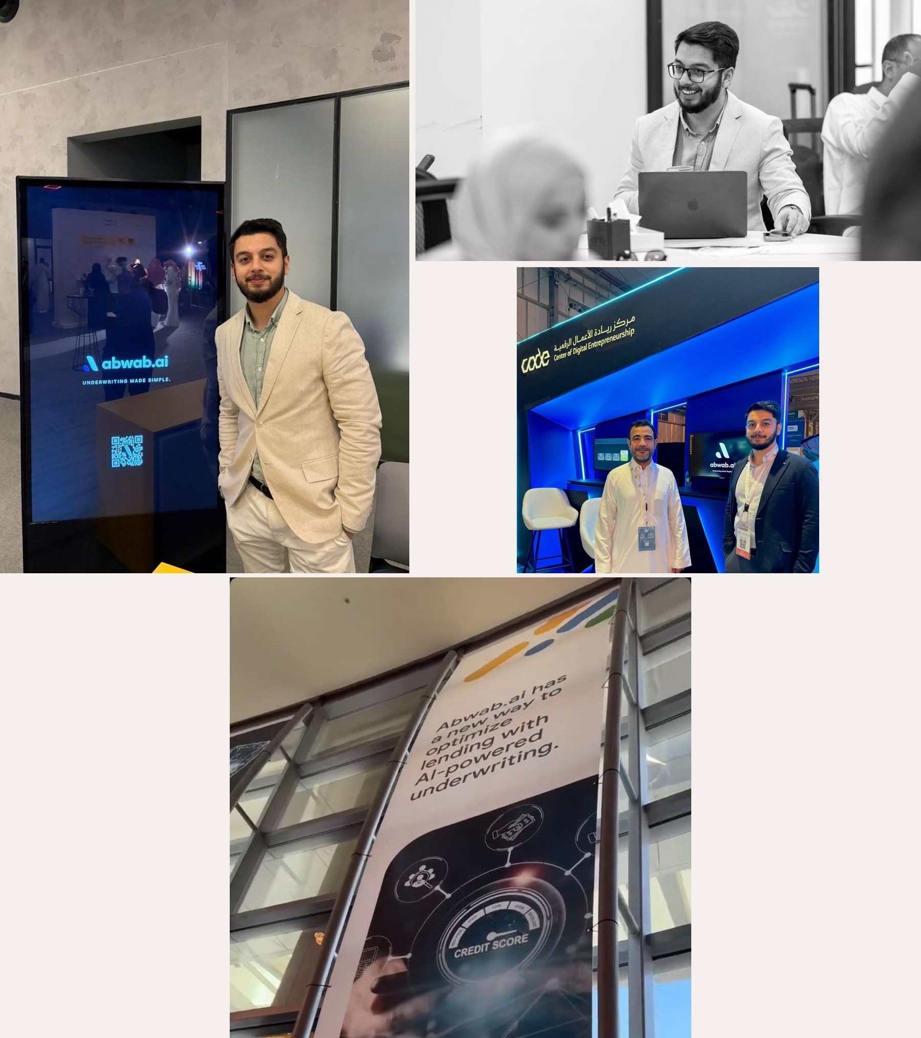 Abwab.ai collage: I built the brand behind it all