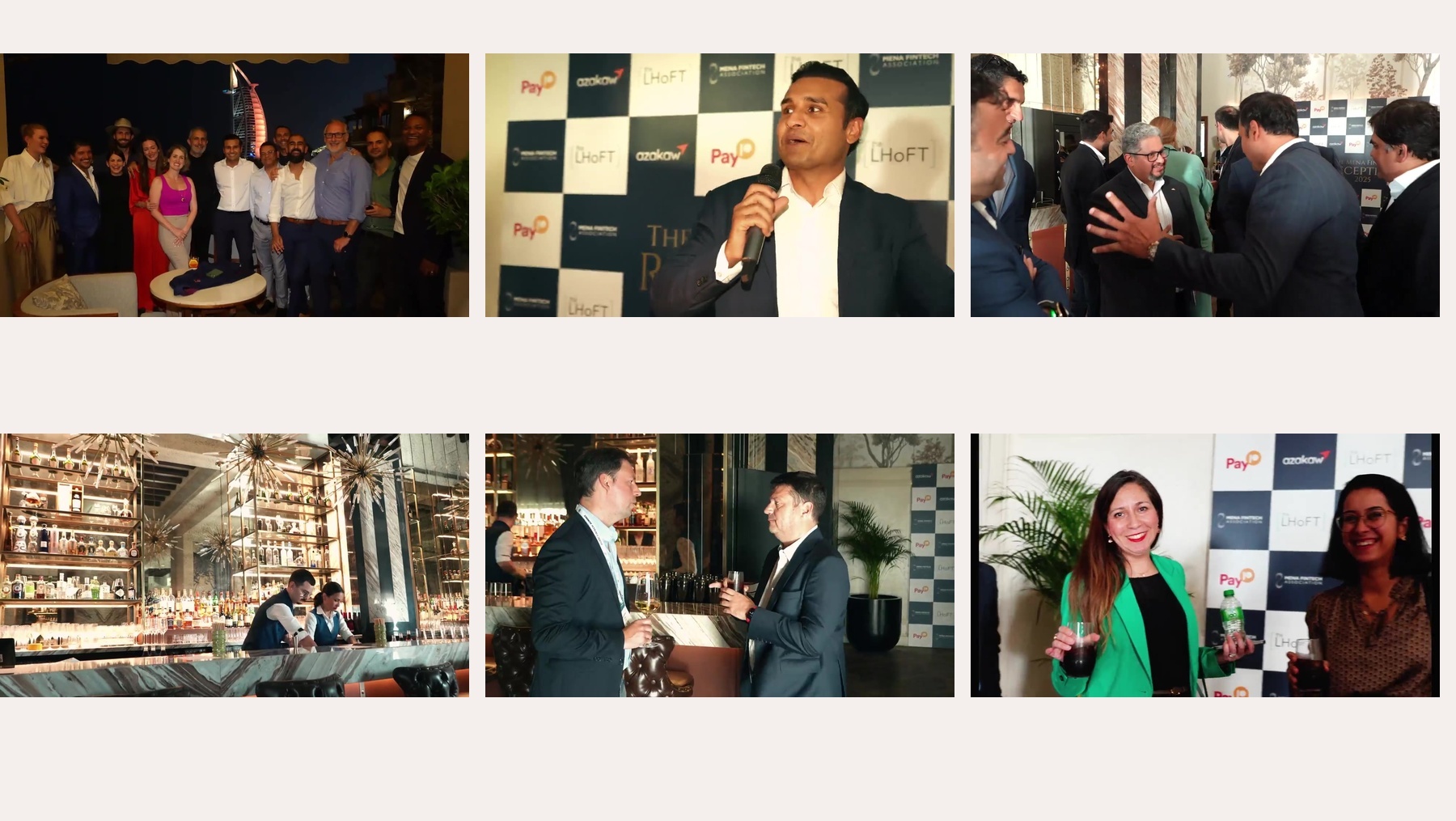 Collage for MENA Fintech Reception x LHoFT